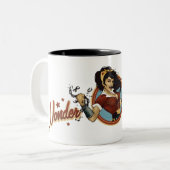 Tasse 2 Couleurs Wonder Woman Bombshell Name Graphic (Devant gauche)