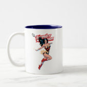 Tasse 2 Couleurs Wonder Woman Couverture de bande dessinée (Gauche)