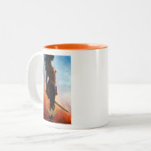 Tasse 2 Couleurs Wonder Woman Duststorm Silhouette (Devant gauche)