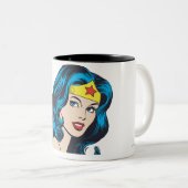 Tasse 2 Couleurs Wonder Woman Face (Devant droit)