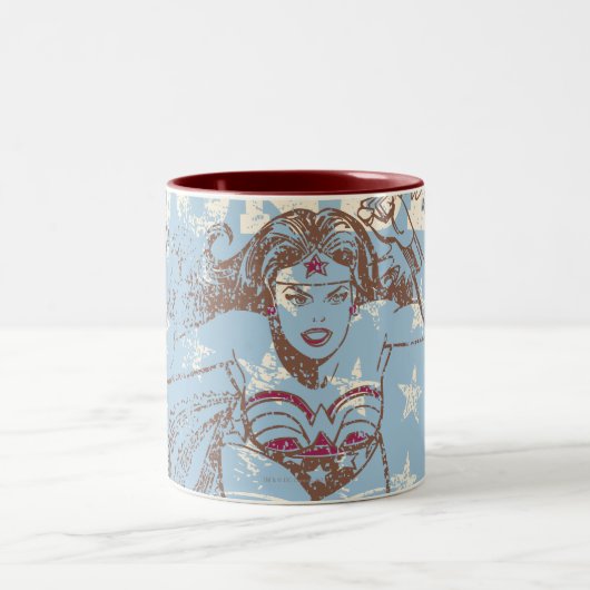 Tasse 2 Couleurs Wonder Woman Pow (Centre)