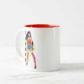 Tasse 2 Couleurs Wonder Woman with Sword - Fierce (Devant gauche)