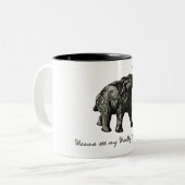 Tasse 2 Couleurs Wooley Mammoth (Devant gauche)