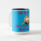 Tasse 2 Couleurs Workaholic (Devant gauche)