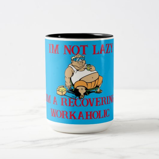 Tasse 2 Couleurs Workaholic (Centre)