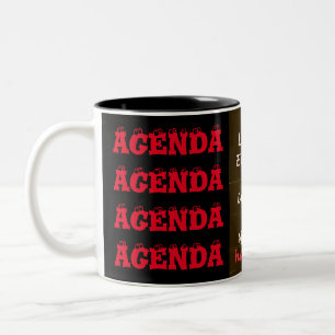 Tasse 2 Couleurs World events la planète mots et design