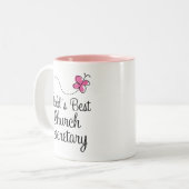 Tasse 2 Couleurs Worlds Best Church Secrétaire (Devant gauche)