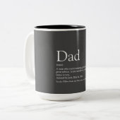Tasse 2 Couleurs World's Best Ever Dad Daddy Father Definition (Devant gauche)