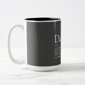 Tasse 2 Couleurs World's Best Ever Dad Daddy Father Definition (Gauche)