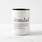 Tasse 2 Couleurs Worlds Best Ever Grandpa Grandad Papa Definition (Centre)