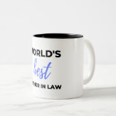Tasse 2 Couleurs World's Best Father (Devant droit)