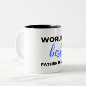 Tasse 2 Couleurs World's Best Father (Devant gauche)