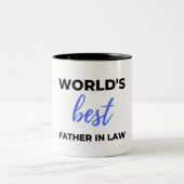 Tasse 2 Couleurs World's Best Father (Centre)