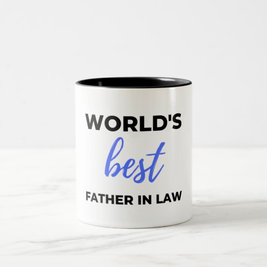 Tasse 2 Couleurs World's Best Father (Centre)