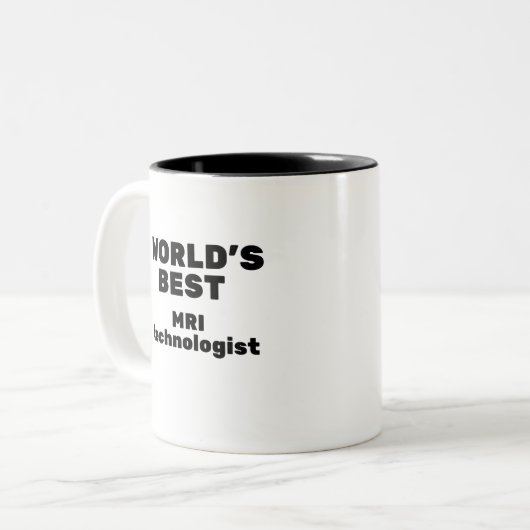 Tasse 2 Couleurs World's Best MRI Technologist (Devant gauche)