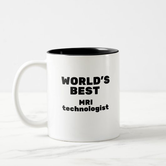 Tasse 2 Couleurs World's Best MRI Technologist (Gauche)