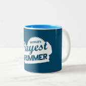 Tasse 2 Couleurs Worlds Okayest Drummer (Devant droit)