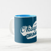 Tasse 2 Couleurs Worlds Okayest Drummer (Devant gauche)