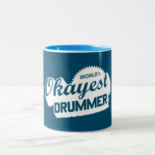 Tasse 2 Couleurs Worlds Okayest Drummer