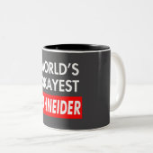 Tasse 2 Couleurs Worlds okayest Schneider (Devant droit)