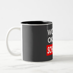 Tasse 2 Couleurs Worlds okayest Schwartz