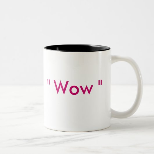 Tasse 2 Couleurs "Wow " (Droit)