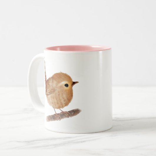 Tasse 2 Couleurs Wren Bird  (Devant gauche)