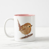 Tasse 2 Couleurs Wren Bird  (Gauche)