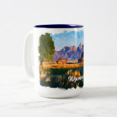 Tasse 2 Couleurs Wyoming (Devant gauche)