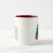 Tasse 2 Couleurs Xmas Kwii le joli kiwi (Centre)