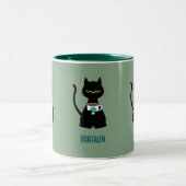 Tasse 2 Couleurs YAAAWN chatte endormie (Centre)