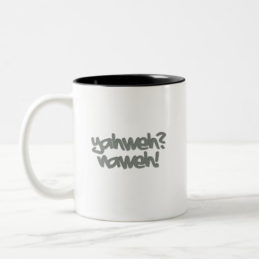 Tasse 2 Couleurs Yahweh ? Nahweh ! (Gauche)
