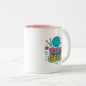 Tasse 2 Couleurs Yarn Geek  (Devant droit)