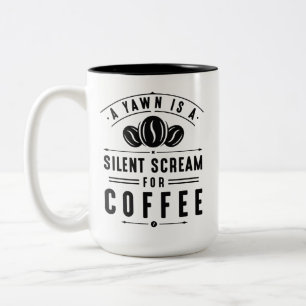 Tasse 2 Couleurs Yawn café