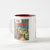 Tasse 2 Couleurs Yay Camping Dans La Pluie (Devant gauche)