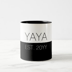 Tasse 2 Couleurs Yaya a été établie   Cadeaux élégants pour gr