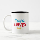 Tasse 2 Couleurs Yaya Loves Me Tshirts et cadeaux (Gauche)