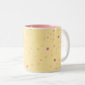 Tasse 2 Couleurs Yellow with Pink Speckles (Devant droit)