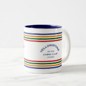 Tasse 2 Couleurs Yellowstone Cabine Club Custom Crest Park Stripe (Devant droit)