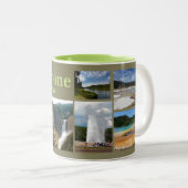 Tasse 2 Couleurs Yellowstone N.P. Collage (Devant droit)
