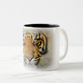 Tasse 2 Couleurs Yeux du tigre, Amour_ (Devant droit)