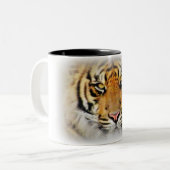 Tasse 2 Couleurs Yeux du tigre, Amour_ (Devant gauche)