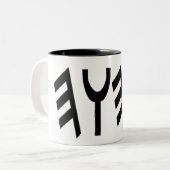 Tasse 2 Couleurs YHWHLogo Mug1 (Devant gauche)