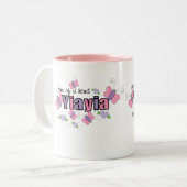 Tasse 2 Couleurs YiaYia Unique (Devant gauche)