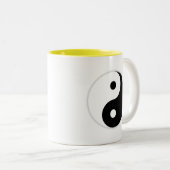 Tasse 2 Couleurs Yin et Yang (Devant droit)
