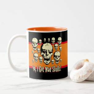 Tasse 2 Couleurs Yo J'Ai Mad Skuls Stripe Gfx