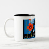 Tasse 2 Couleurs Yoga de pratique de femme (Gauche)