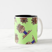 Tasse 2 Couleurs Yoga Girl (Devant droit)