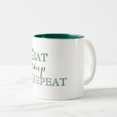 Tasse 2 Couleurs Yoga, Manger, Dormir, Répéter (Devant droit)