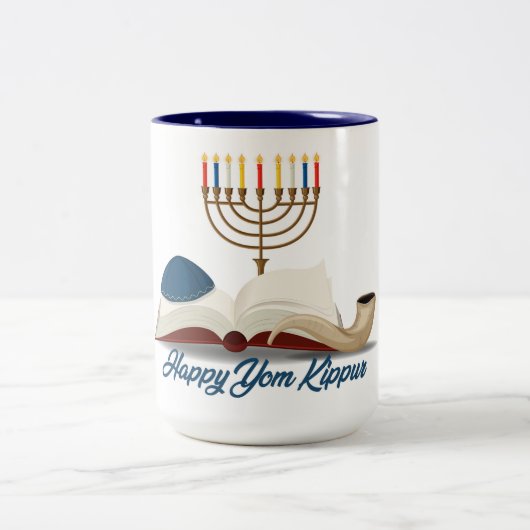 Tasse 2 Couleurs Yom Kippour (Centre)
